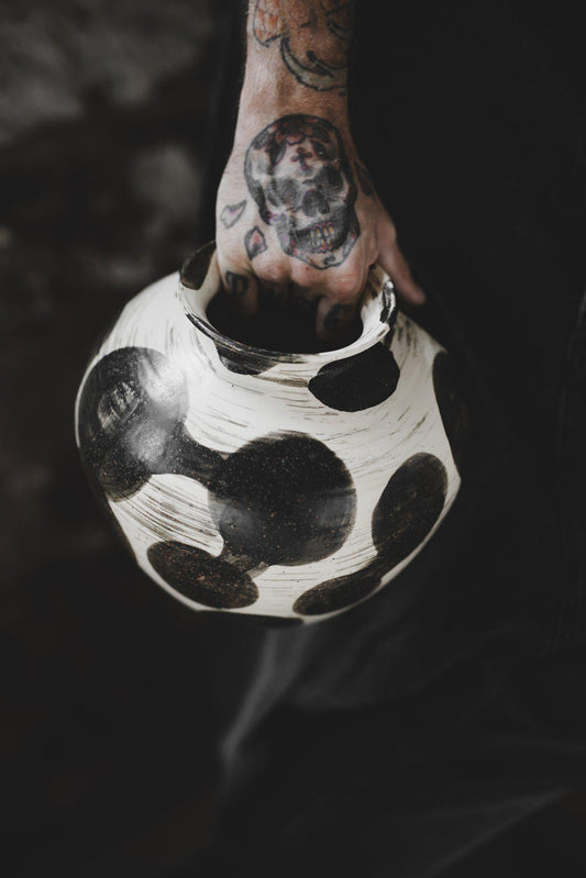 Jakobsdals, Get Inked Vas - Beige prickig