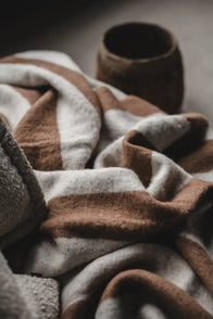 Jakobsdals, Zara blockstripe Pläd 130x170 cm