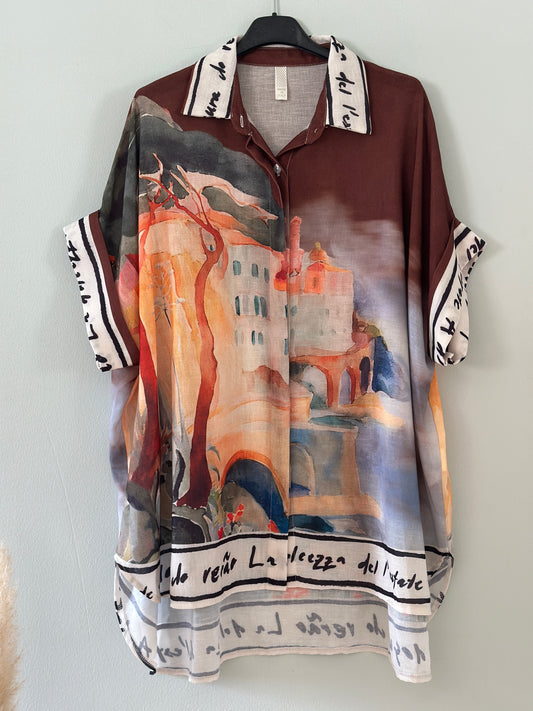 Blus ”France” - Brun