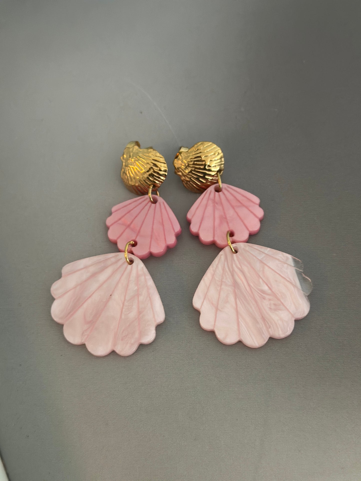 Örhängen ”snäckor” - Rosa/Beige/Gröna/Turkos/Creme