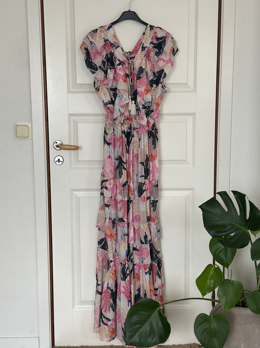 Coconut Milk, Pina Maxi Dress - Cactus Pink