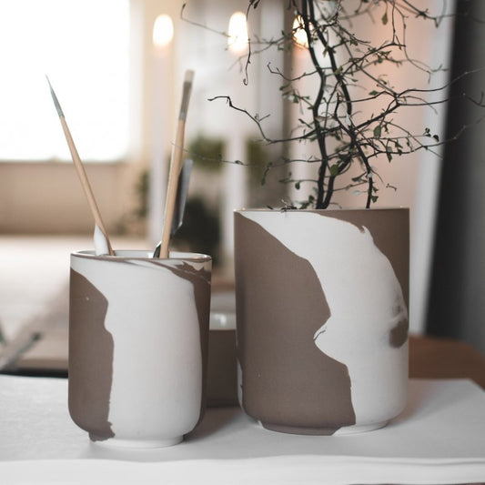 DBKD, Calm Pot Large - Brun/Vit