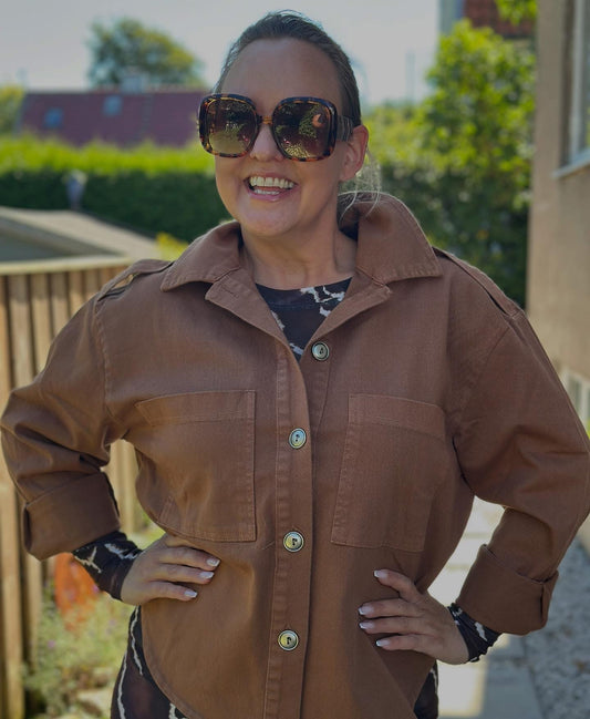 Black Colour, BCTULLY shirt jacket - Camel