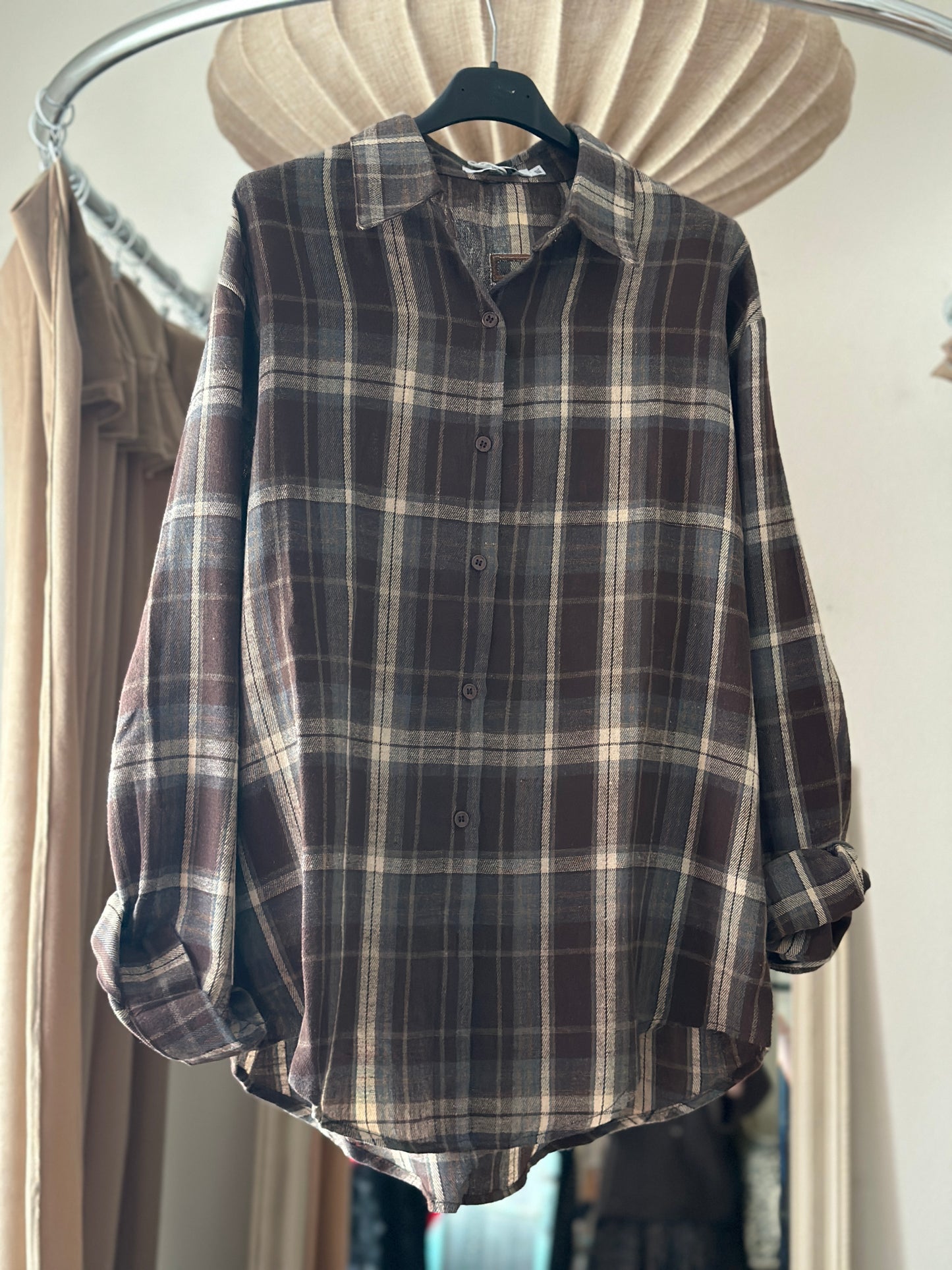 Flanellskjorta ”New York” - Brun