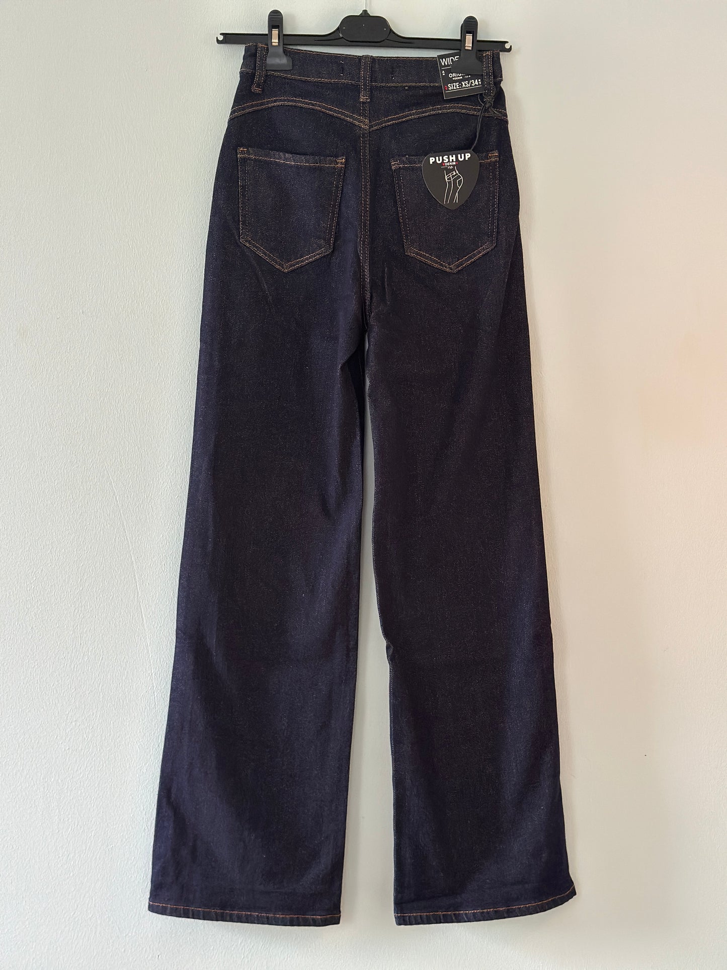 Jeans med Push Up - Mörk Denim