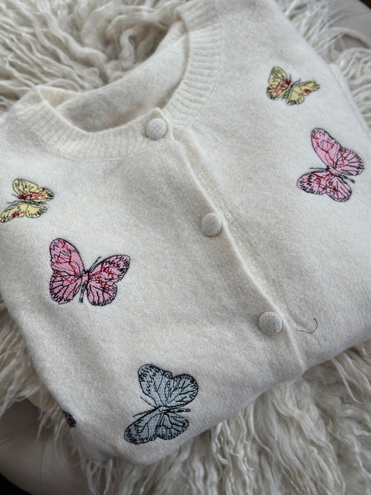 Kofta ”Butterflies” - Beige