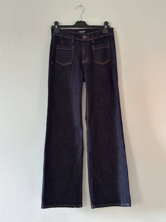 Jeans ”Toxik” med fickor framtill - Mörkblå