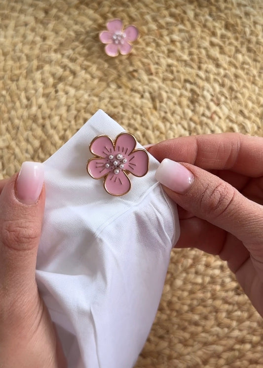 Knapppdekoration blomma - Rosa