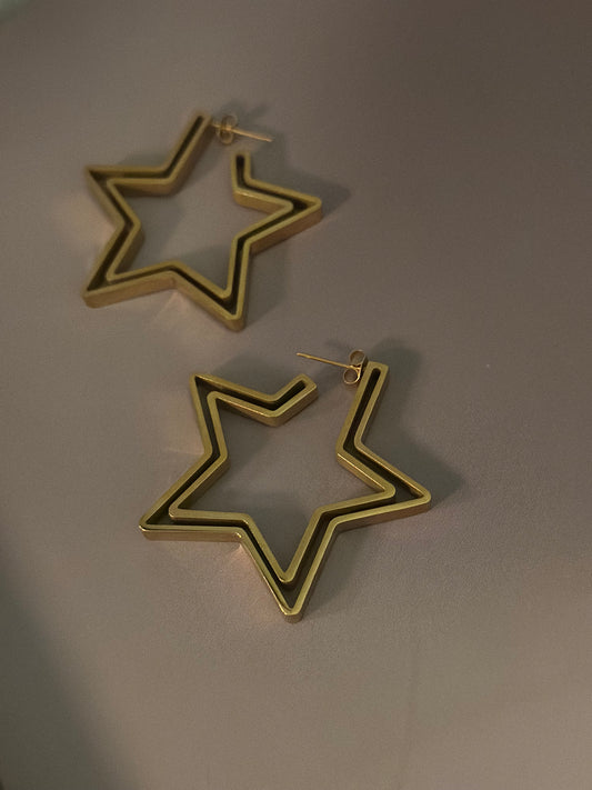 Örhängen Star - Guld