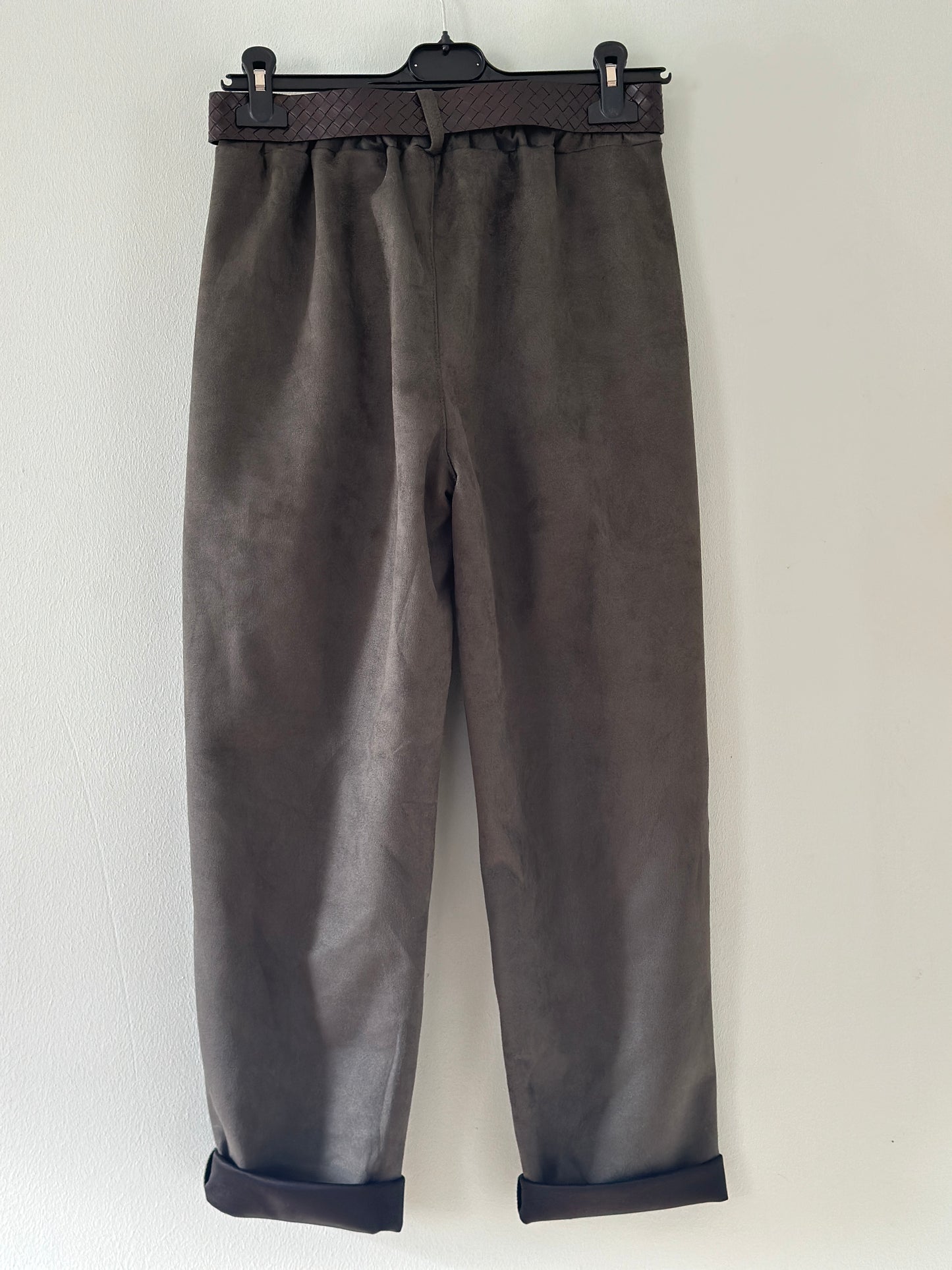 Byxa med guldknappar och resår i midjan - Svart/Brun/Kaki/Camel/Burgundy