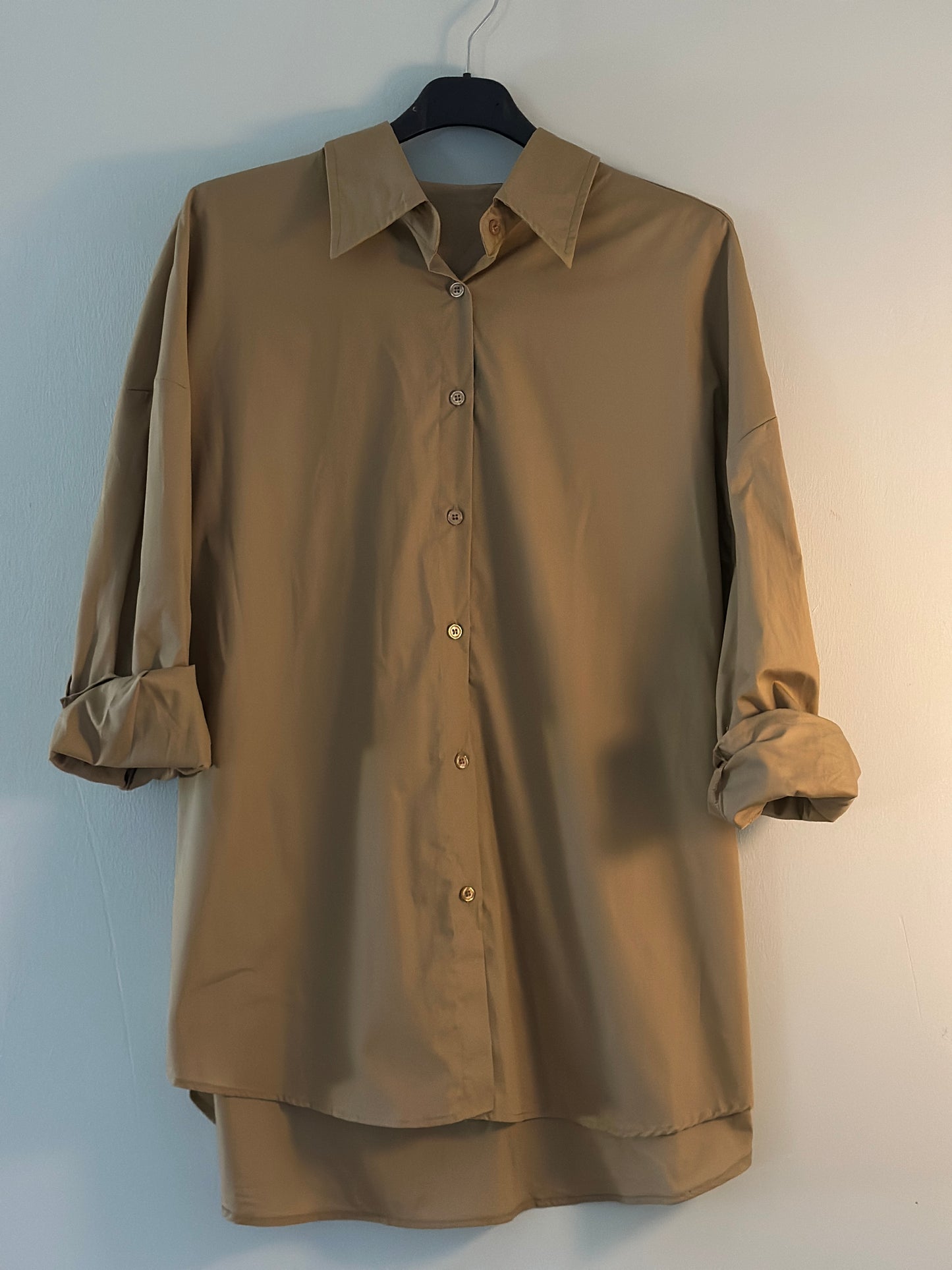 Storskjorta ”karusellhästar” - Beige