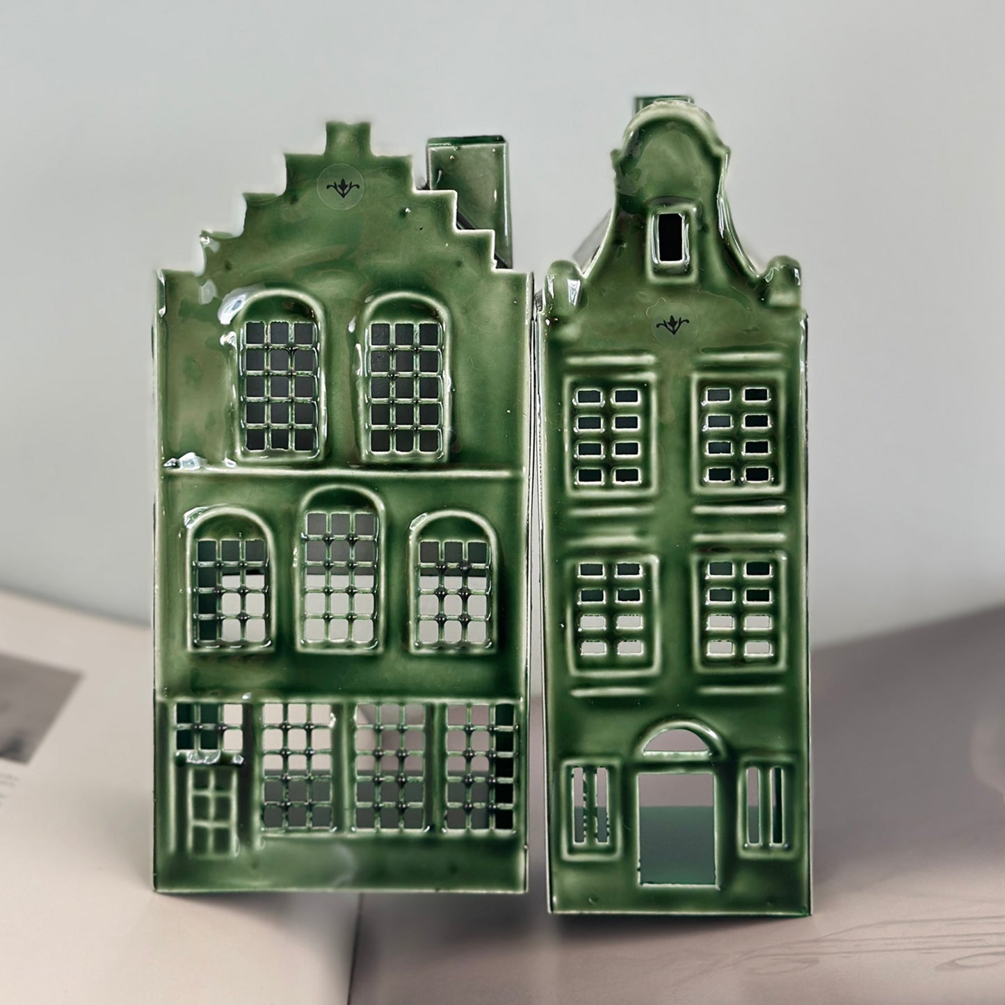 Ljuslykta hus för värmeljus - Grön